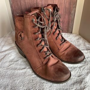 Teva Foxy Lace-Up Waterproof Ankle Booties